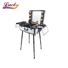 Makeup Case with Light Pro Makeup Station, Off White